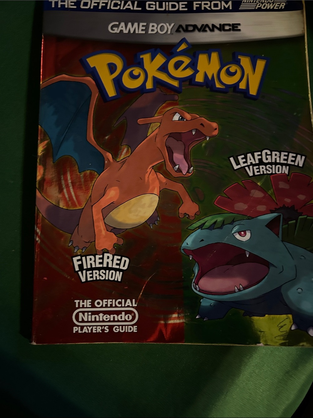 Hard to find-Pokemon FireRed/LeafGreen version. Gameboy Advance w/combat chart.